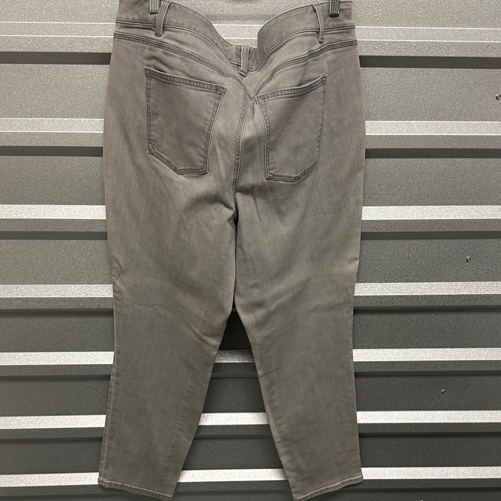 Talbots Flawless Five Pocket Womens Boyfriend Gray Wash Denim 16W Jean STRETCH - Picture 5 of 11